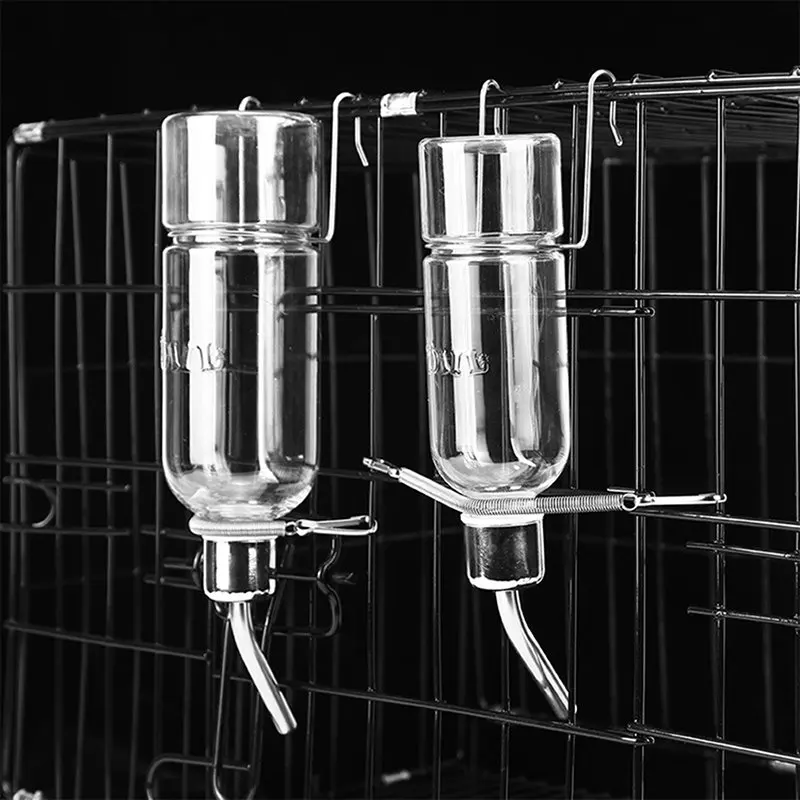 

Stainless Steel Drinking Water Dispenser Pets Cat Feeding Hanging Automatic Drinker Syrian Rabbit Hamster Guinea Pig Bebederos