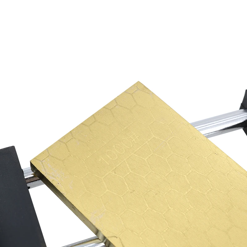 DMD Titanium Diamond whetstone Double Sided 400 and 1000 grits With Size 200*70*8mm Knife Sharpening Stone with Holder h4