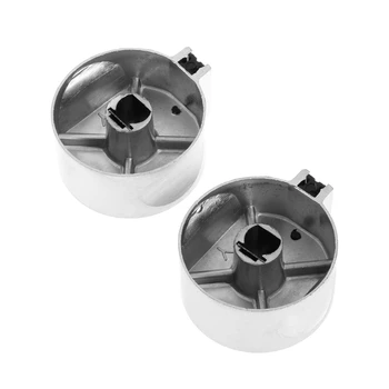 

Gas Stove Cooler Oven Metal Switch Control Knob Cover Kitchen Universal 2Pcs Upward