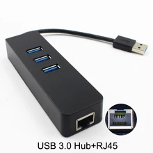 ZTM-968 5 Гбит/с супер скорость 4 порта USB 3,0 концентратор 100 Мбит/с 100 Мбит/с RJ45 USB3.0 концентратор внешний для рабочего стола/ноутбука/ультрабука