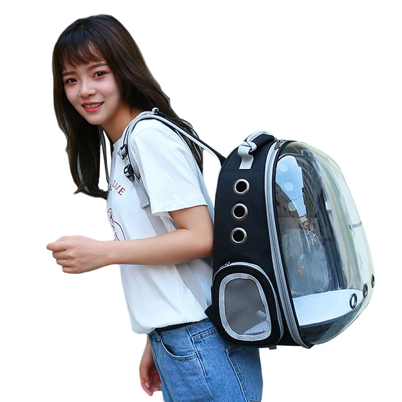 

2019 New Waterproof Pet Cat Backpack Pet Dog Carrier Bag Bubble Large Space Pet Carrier Backpack Cat and Small Dog Outdoor