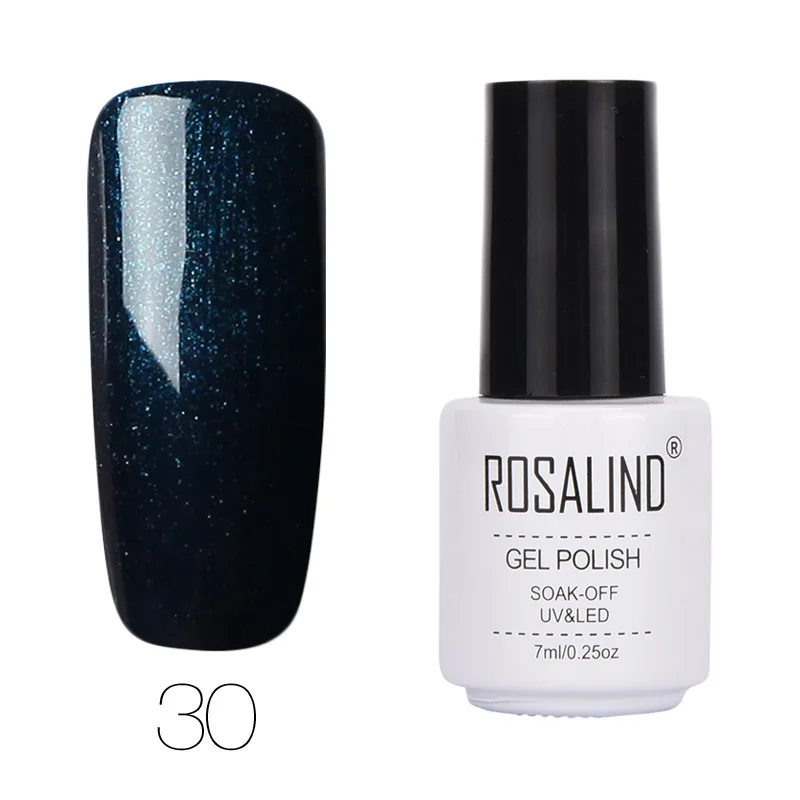 30 Rosalind 7 мл Гель-лак для ногтей УФ-гель для ногтей Блеск Чистый Цвет Гель-лак Полупостоянный можно замачивать праймер - Цвет: 30