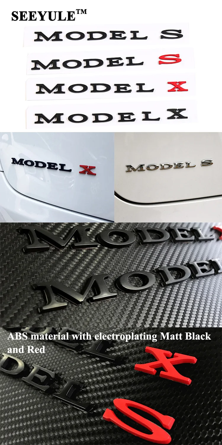 1 шт. seeyule 3D модель автомобиля эмблема модели S модель x Знак Логотип Творческий Стильный модификации спортивные Стикеры для Tesla интимные аксессуары