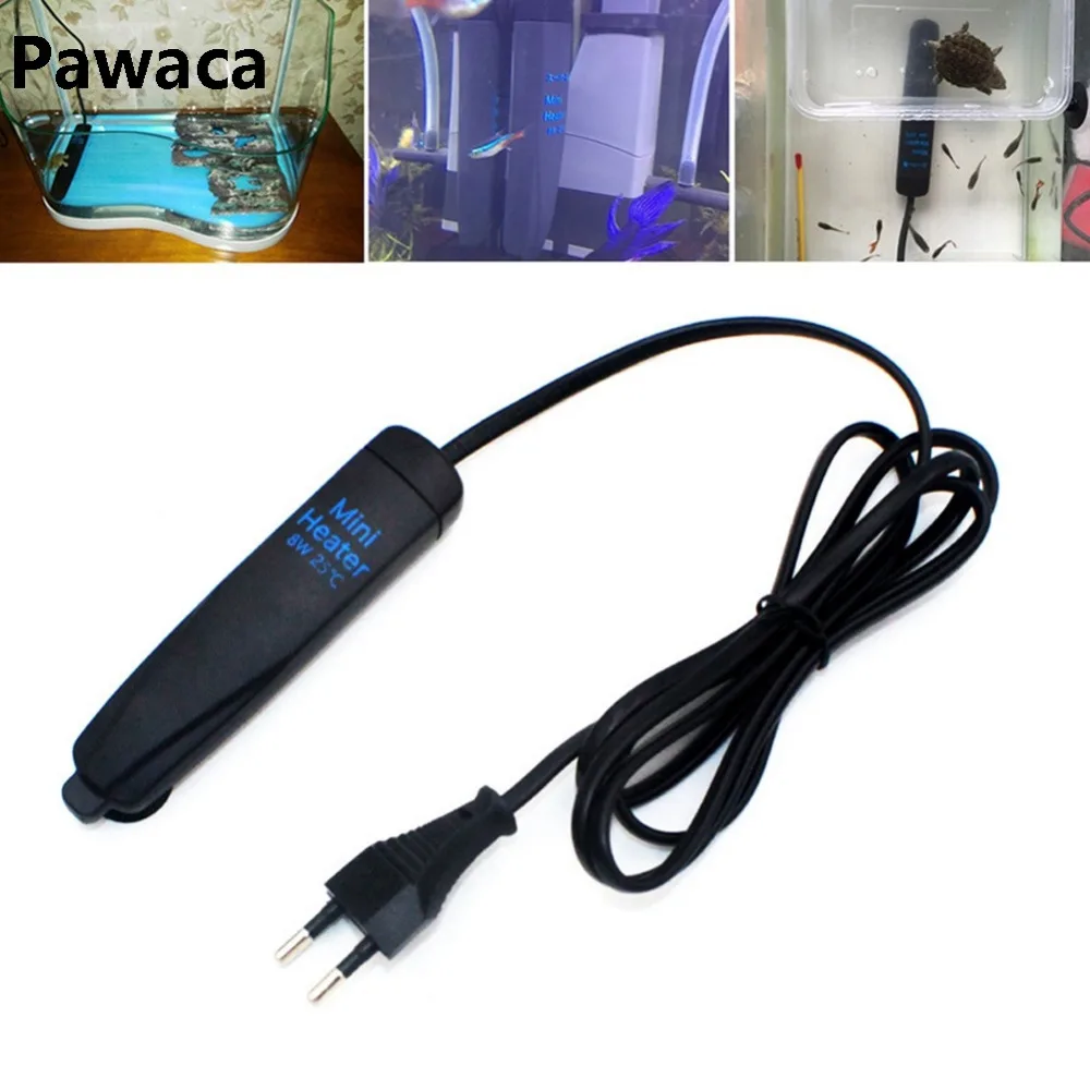

8/16/30/50W Mini Aquarium Heater Rod Aquarium Thermometer Sticker Temperature Controller for Aquarium Fish Tank