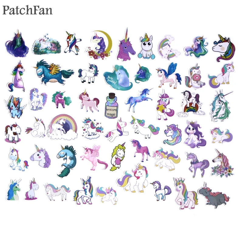 Patchfan 50 шт. красочные Мультяшные лошади креативные DIY декоративные наклейки мультфильм для DIY PC стены ноутбук телефон Скрапбукинг A1385