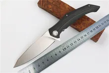 Quality tactical folding knife 9cr18mov blade G10 + steel handle ball bearing flipper camping survival knife pocket knife tools