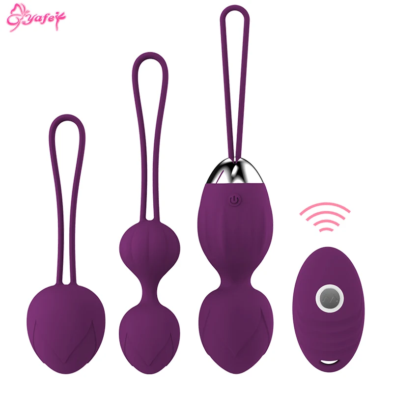 

4 pcs Vibrating egg Kegel balls 10 Speed Clitoris stimulator G spot Vibrators for Women Geisha Exercise Vaginal ball Ben wa ball