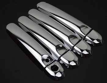 

FUNDUOO For Nissan Cube 2009 2010 2011 Nissan Juke 2011 - 2014 Chrome Car Side Door Handle Cover Trim One Smart Entry Button