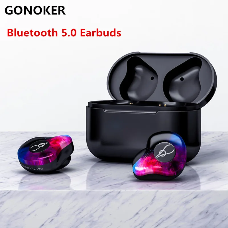 

X12 Pro True Wireless Headphone Earbud Bluetooth 5.0 Wireless Sport Headset with Magnetic Charging Case Built-in Mic tws i7s F10