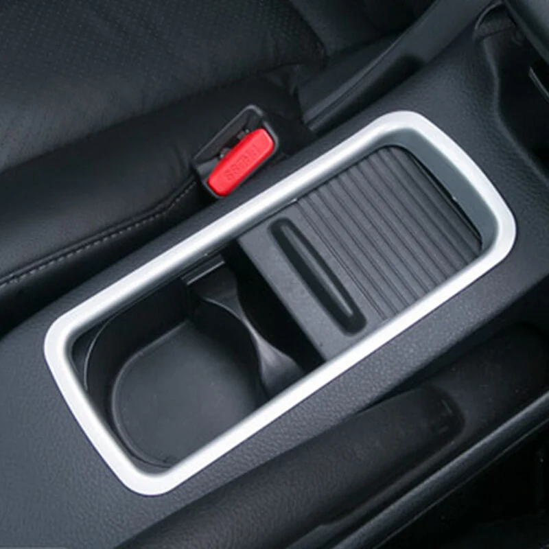 

ABS Matte for Nissan Sentra 2016 2017 2018 Car Front water cup frame Cover trim Car styling Accessories 1pcs