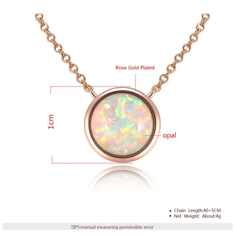 ROXI Vintage Opal каменные подвески, ожерелья Модные Роза Золотая цепочка-чокер Цепочки и ожерелья массивные Богемские ювелирные изделия для Для женщин ketting3