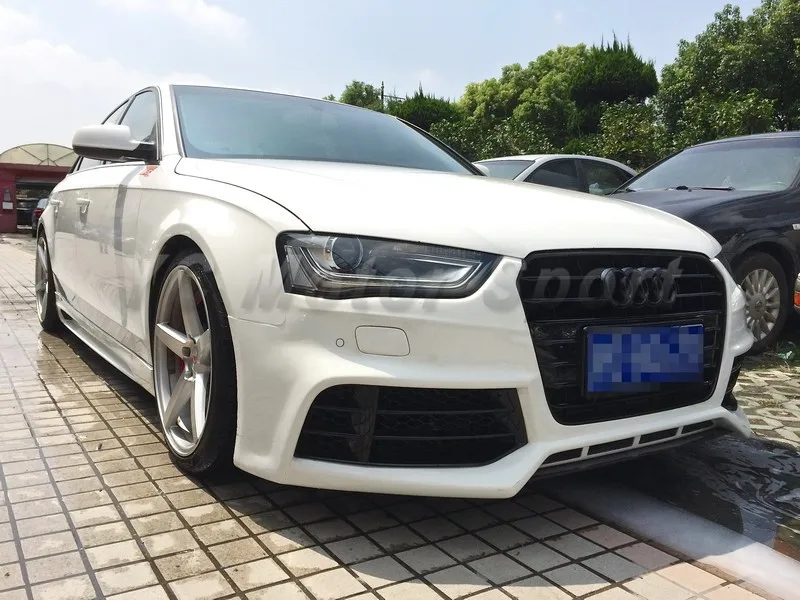 2013-2014 Audi A4 S4 B8 Facelift B8.5 RIEGER RS5 Style Front Bumper Actual Fitted Pics (2)
