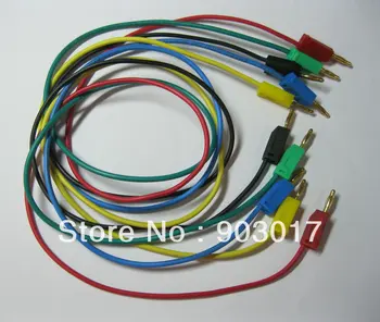 

8 set 2mm Gold Plated banana plug Test Cable 5 color Length 50cm