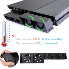 PS4 USB Cooling Fan Cooler External Turbo Temperature Control Fan for Sony Playstation 4