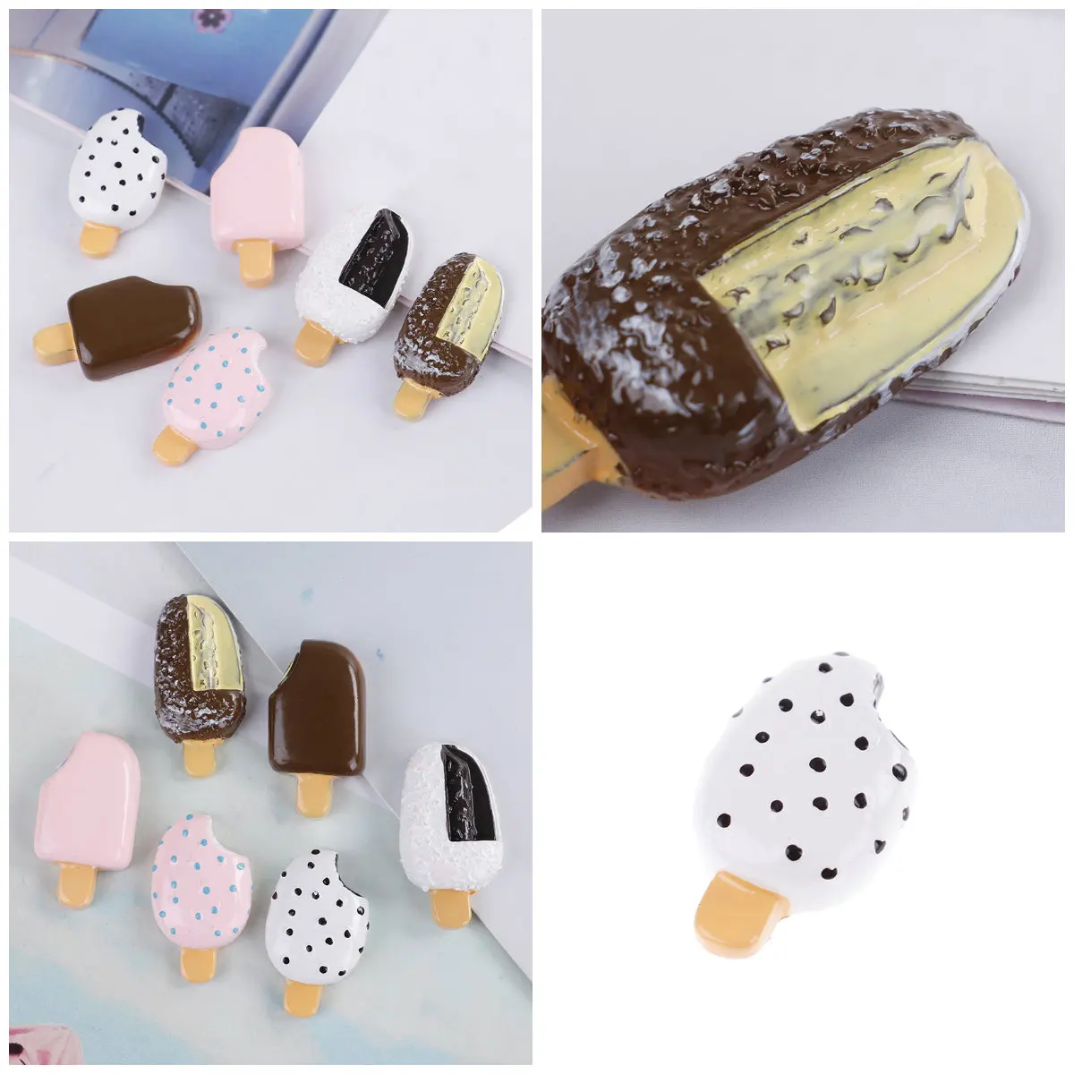

Cute Simulated ice cream Filler For Clear/Fluffy Mud Box Popular Children Toy Kids Lizun Slime DIY Kit Accessories Modeling Clay