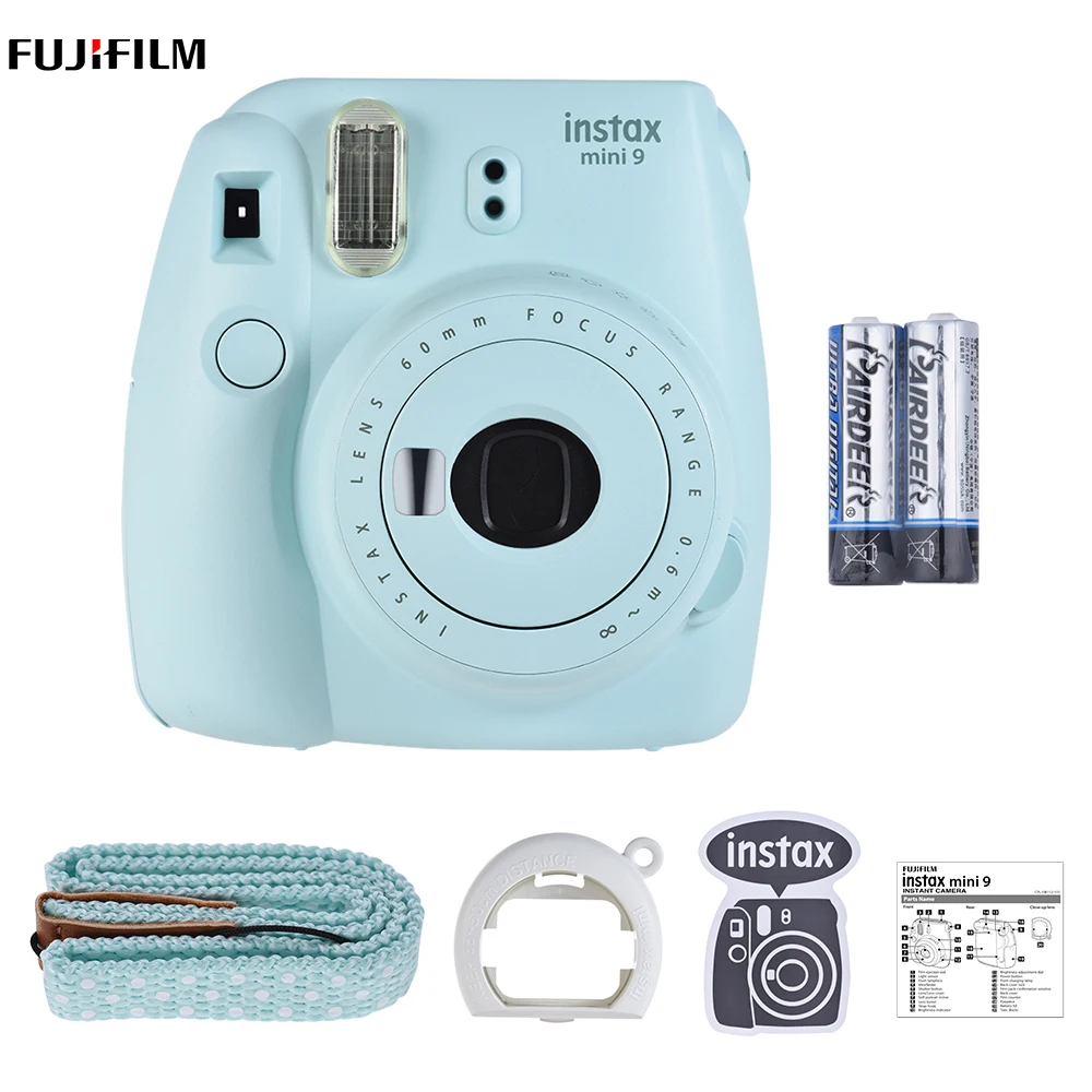 Фотокамера моментальной печати Fujifilm Instax Mini 9 с зеркалом для селфи 2 шт. аккумулятор Fujifilm instax Mini