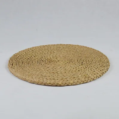 Соломенная салфетка ручной работы, натуральный плетеный коврик с горячей изоляцией, противоскользящая подушка для сиденья