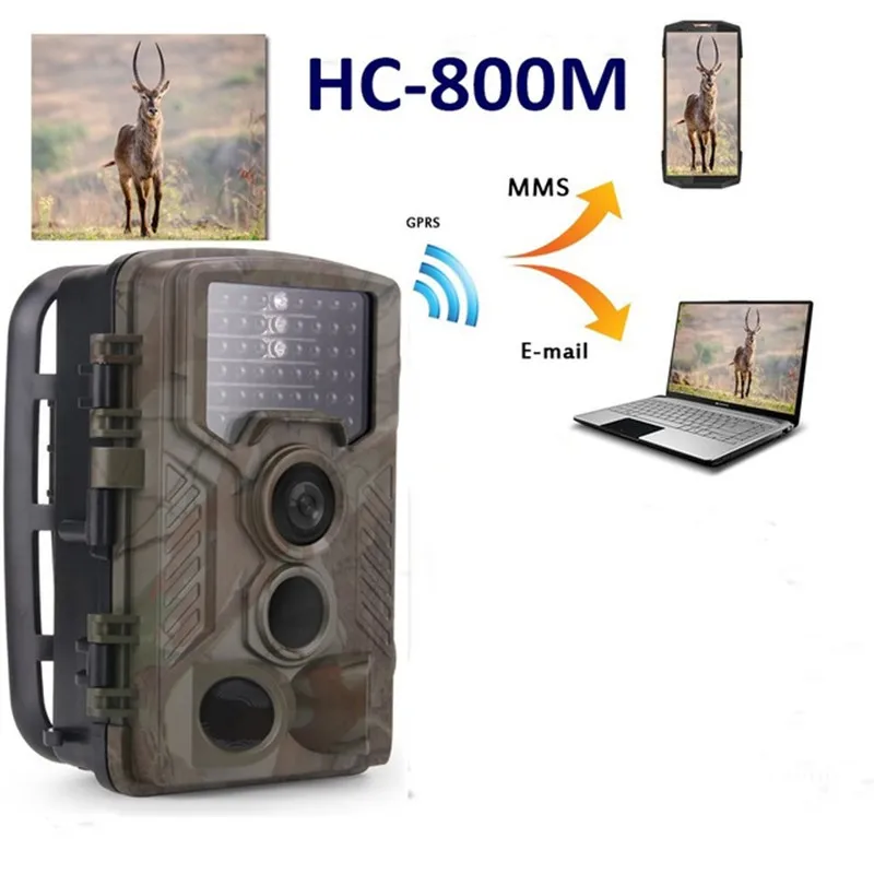 Фото ловушки дикий Камера Chasse mms камера для охоты GSM SMS HD 1080 P Ночное видение