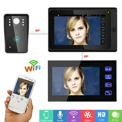 YobangSecurity беспроводной Видео Домофонные дверной звонок камеры системы видео домофон с 2X7 дюймовый монитор Android IOS приложение