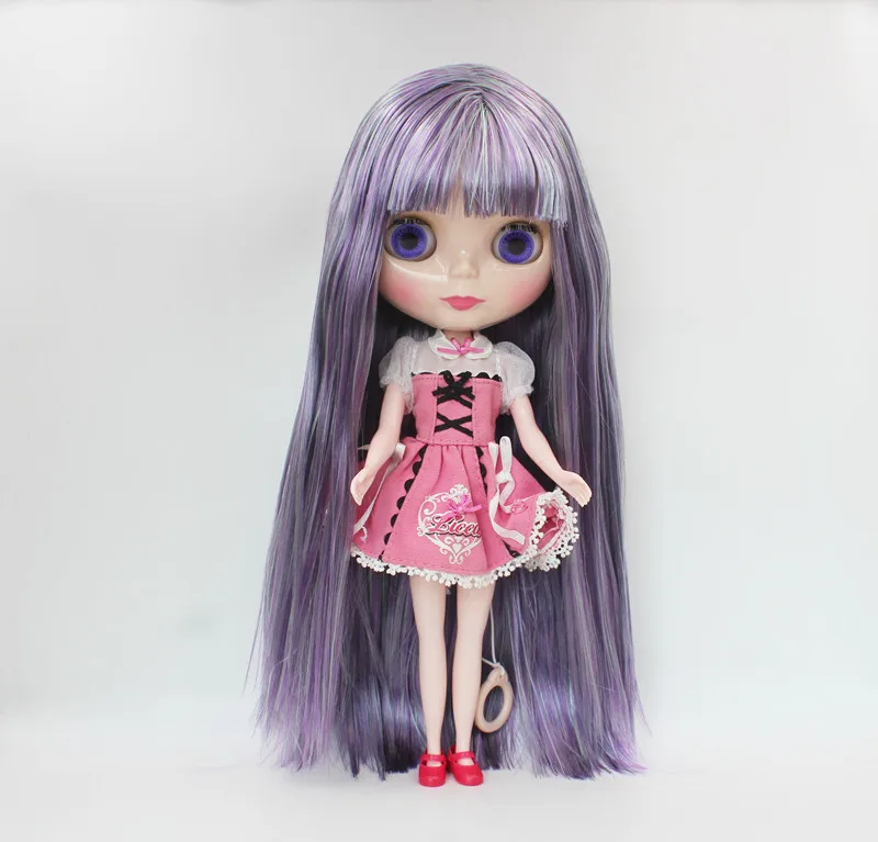 

Free Shipping big discount RBL-733 DIY Nude Blyth doll birthday gift for girl 4colour big eye doll with beautiful Hair cute toy