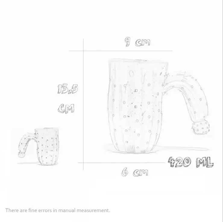 Креативная керамическая кружка, чашка в форме кактуса, питьевая чашка в подарок для друзей и семьи
