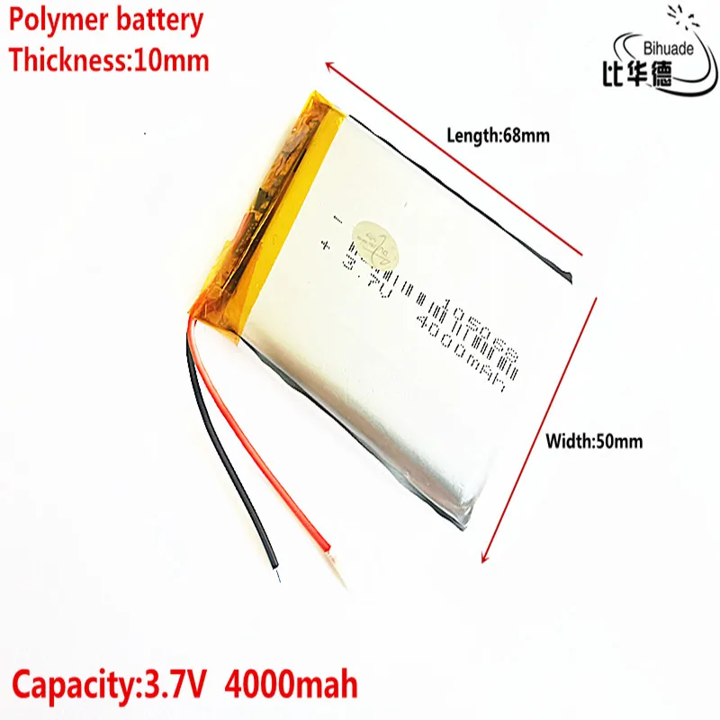 

Good Qulity 3.7V,4000mAH 105070 105068 Polymer lithium ion / Li-ion battery for tablet pc BANK,GPS,mp3,mp4