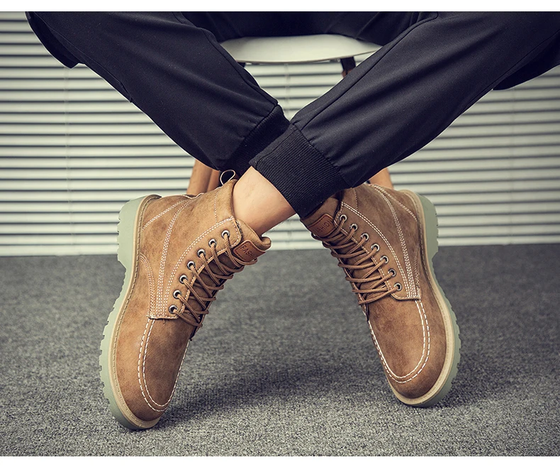 Мужские ботинки с высоким берцем; ботильоны Dr Martin; модная повседневная обувь для мужчин; мужские кроссовки; botas hombre; Мужская обувь; красовки для взрослых