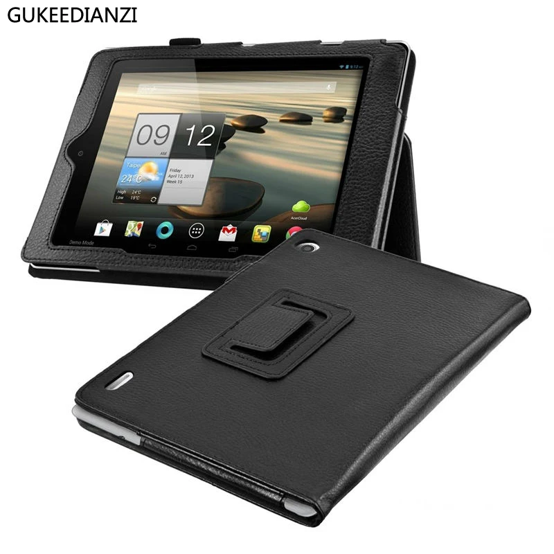 

GUKEEDIANZI Tablets PU Leather Protect Case For Acer Iconia Tab A1-810 A1-811 7.9 Inch Flip Folded Rotate Stand Cover