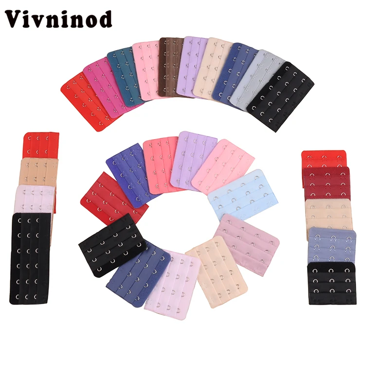6 Pcs 5 Hooks 3 Rows Bra Extender Extension Clip On Strap Bra