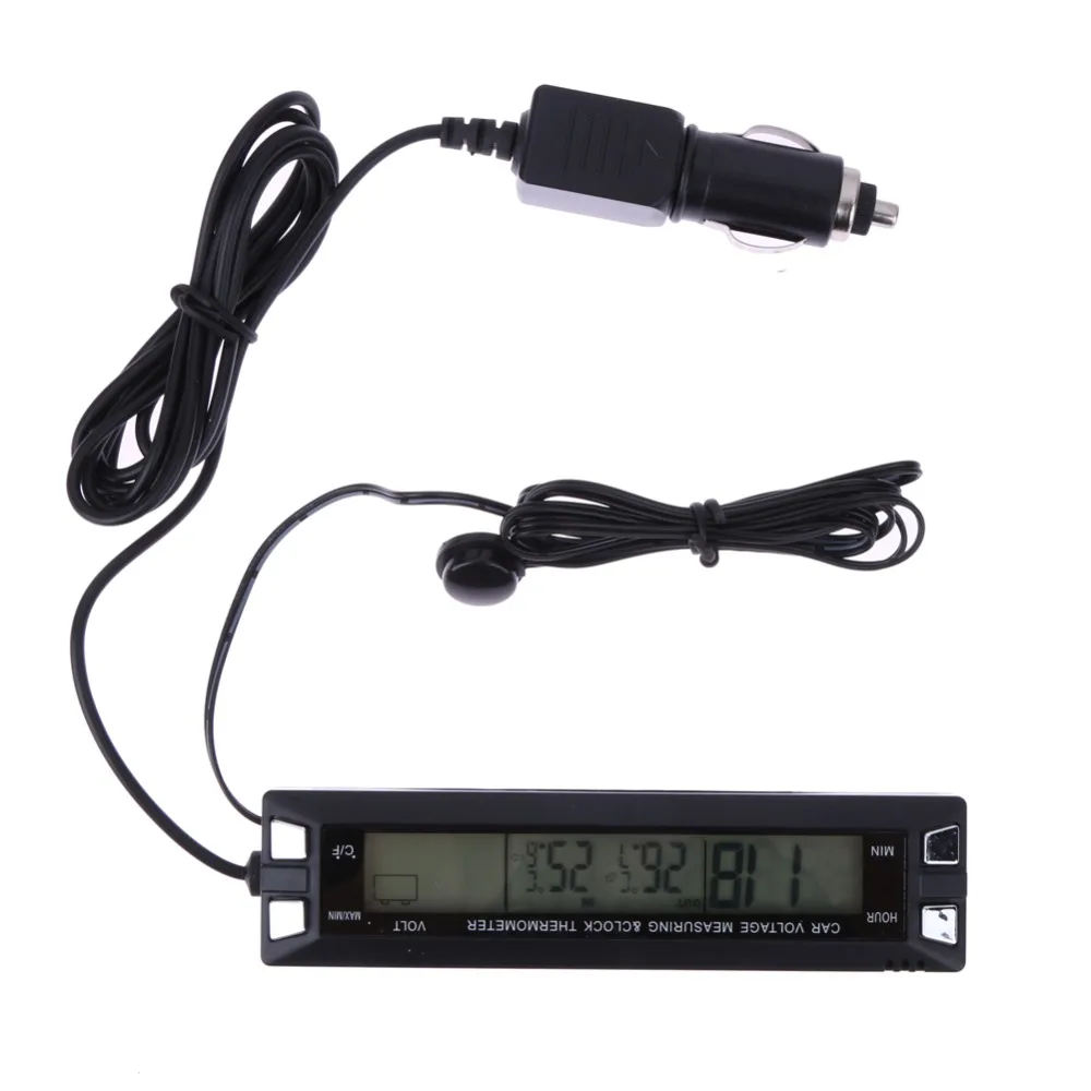 Prix pour Livraison Gratuite Vente Chaude Auto Numérique LCD Horloge et Voiture Thermomètre EC30 De Voiture Tension De Mesure Prix pour Livraison Gratuite Vente Chaude Auto Numérique LCD Horloge et Voiture Thermomètre EC30 De Voiture Tension De Mesure