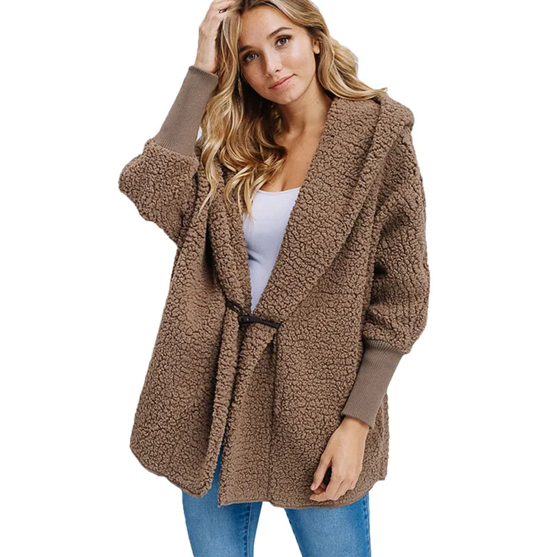 Coffee-Woolen-Fur-Horn-Button-Oversize-Jacket-LC85230-17-1