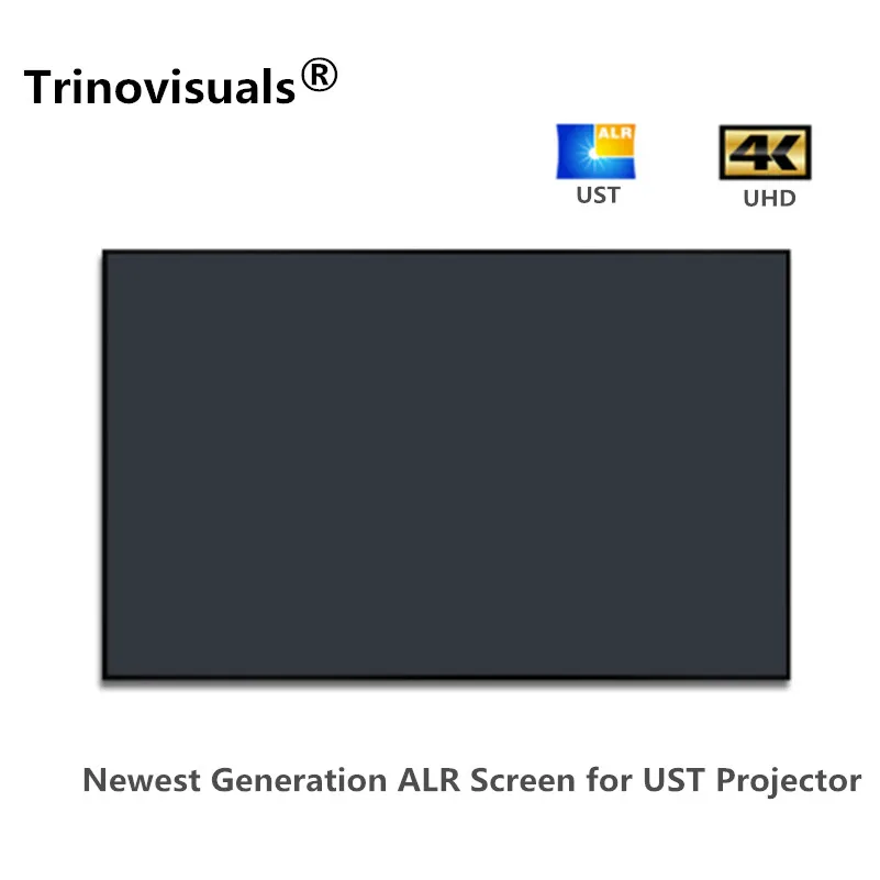 

TPALRUH135,135" 16:9 T-Prism ALR ambient light rejecting thin bezel fixed frame projector screen for ultra short throw projector