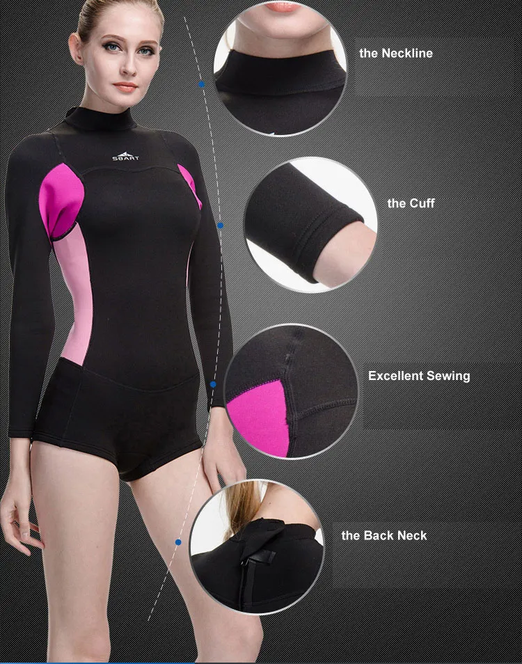 812-5-Sex-Women-Wetsuits-One-piece-Wetsuit-Surfing-Diving-Beach-2mm-Neoprene-Premium