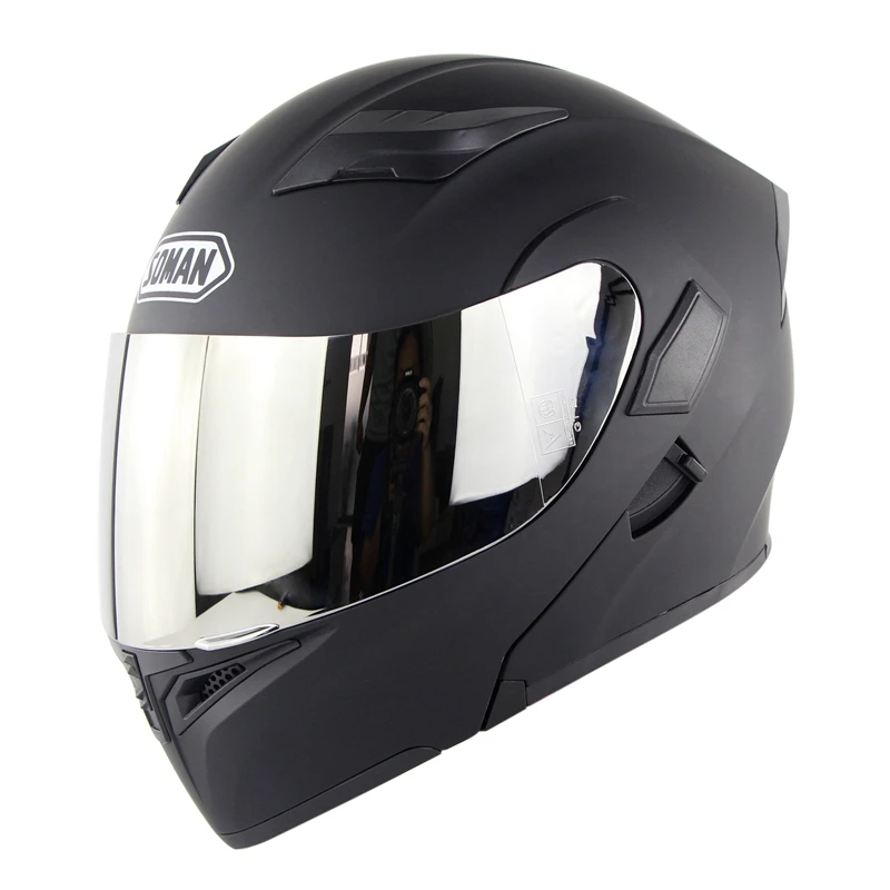 Мото шлемы двойные линзы мотоциклетный шлем флип Mudual со сменными, шлем двойной Применение мотоциклетные шлемы SM955