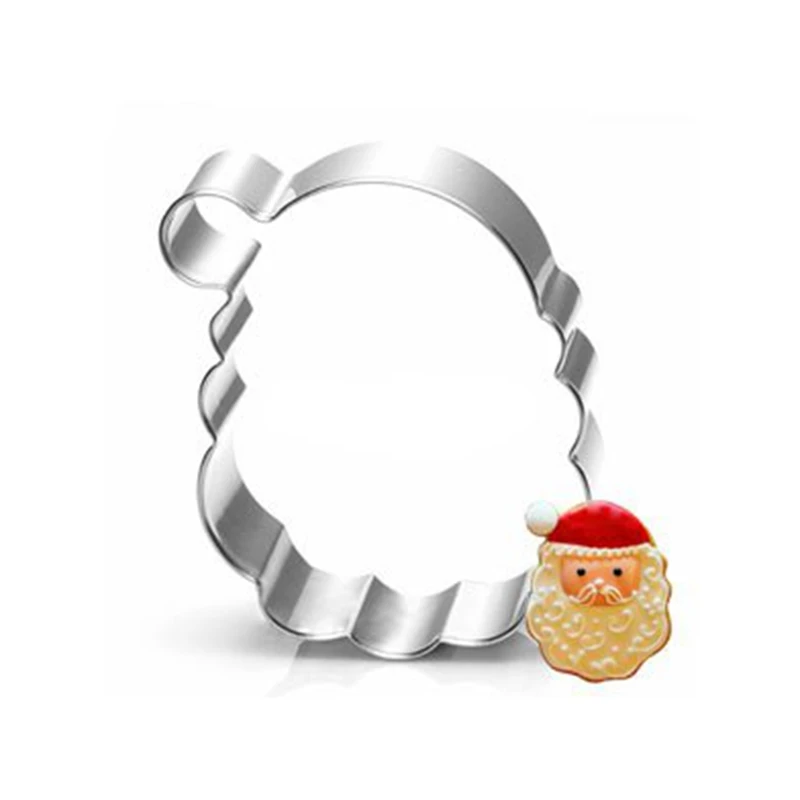 Christmas Cookie Cutter Toy Fruit Vegetable Biscuit Cutters Tools Cake Mold Bakery Kitchen Gadgets Sale Stainless Steel