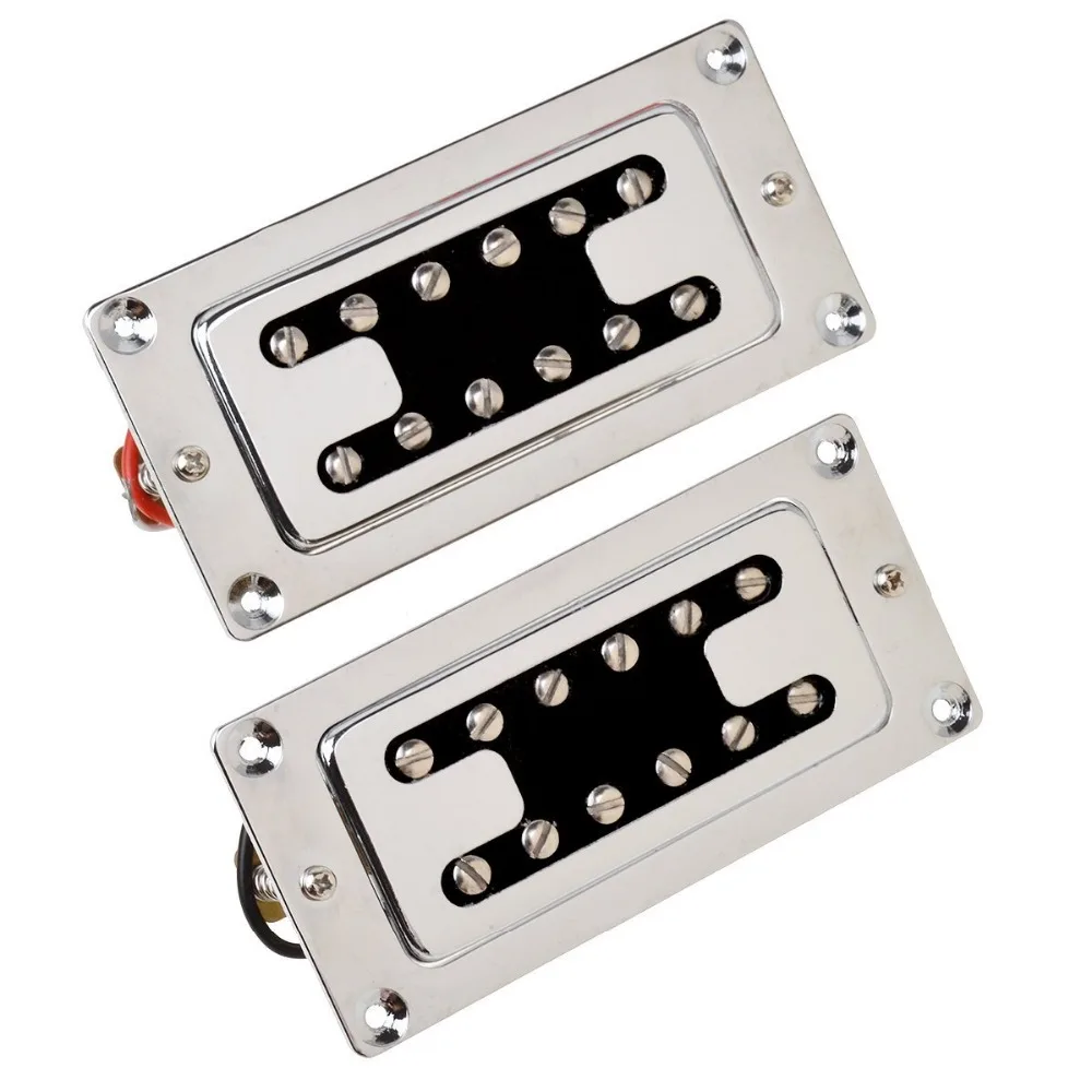 

1 пара пикапов для электрогитары, хамбакер, пикап для шеи и моста для электрогитары, хром