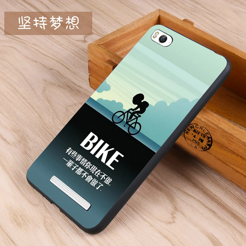 Xiaomi Mi4c Case Original Cover for Xiaomi Mi4c Case Cover Skin Wolf Fish Skull mi4c Fundas 100% 24