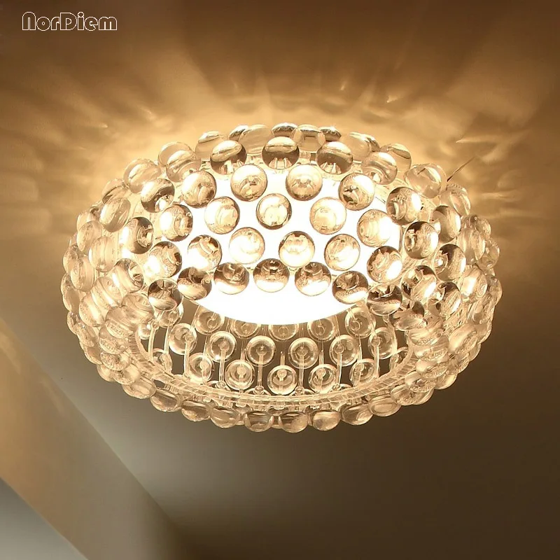 Dia35/50/65cm Modern Acrylic Caboche Ball Ceiling Lamps,Bedroom,Residential Home Ceiling light