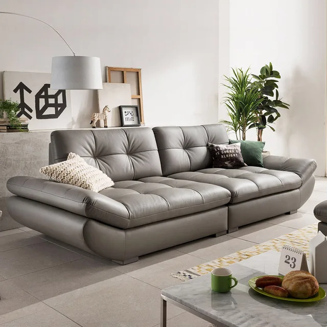 real leather sofa sectional living room sofa corner home