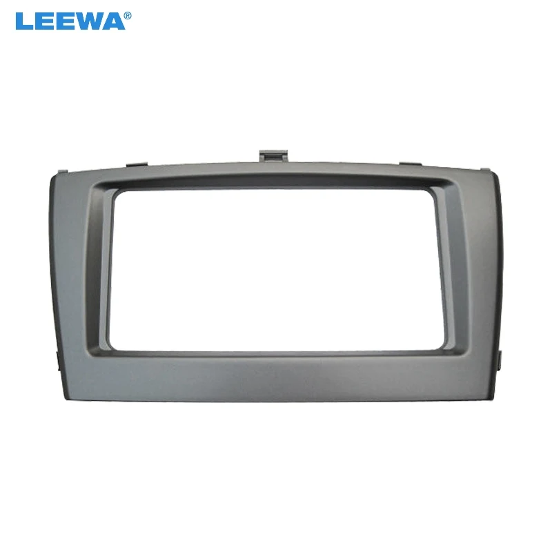 LEEWA 2DIN рамка для автомобильного радио Toyota Avensis 09 15 Audio Facia Панель приборная панель