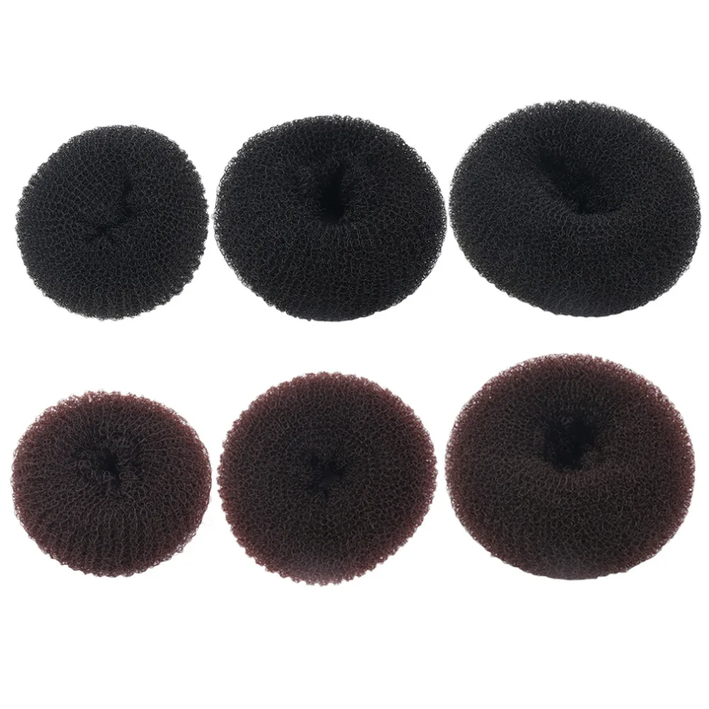Cute-Women-Girls-Sponge-Bract-head-meatball-head-Hair-Bun-Maker-Ring-Donut-Shape-Hairband-Hair