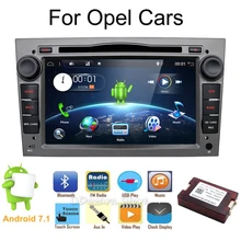 HD 1024*600 4 ядра Android 7,1 автомобилей магнитофон gps DVD плеер для Opel Astra H Vectra Corsa Zafira B C G поддержка OBD2