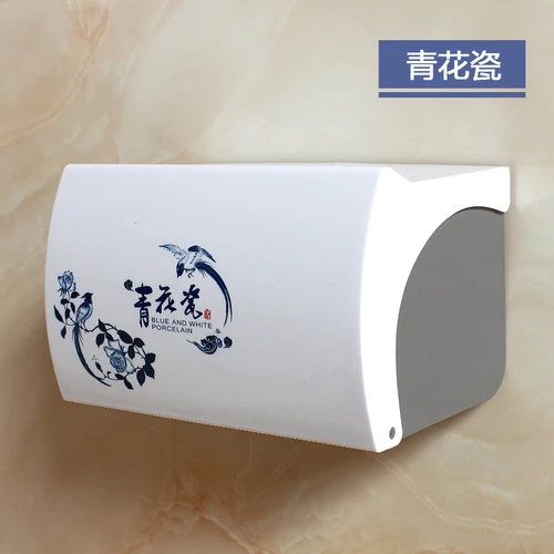 Toilet Paper Holder Plastic Acrylic Waterproof Toilet Roll Holder Box Free Stiletto Creative Door Paper Towel Box - Цвет: G