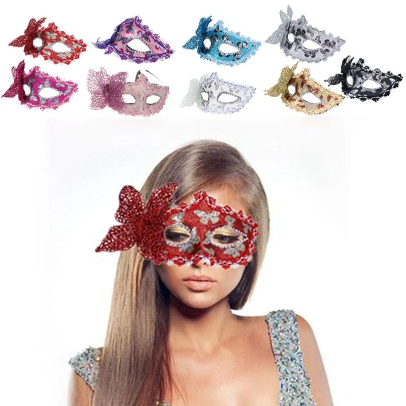 

Butterfly Mask for Party 1 PC Venetian Hollow Out Masquerade Halloween Party Mask Elegent Multi Colors Mask Wholesale D21