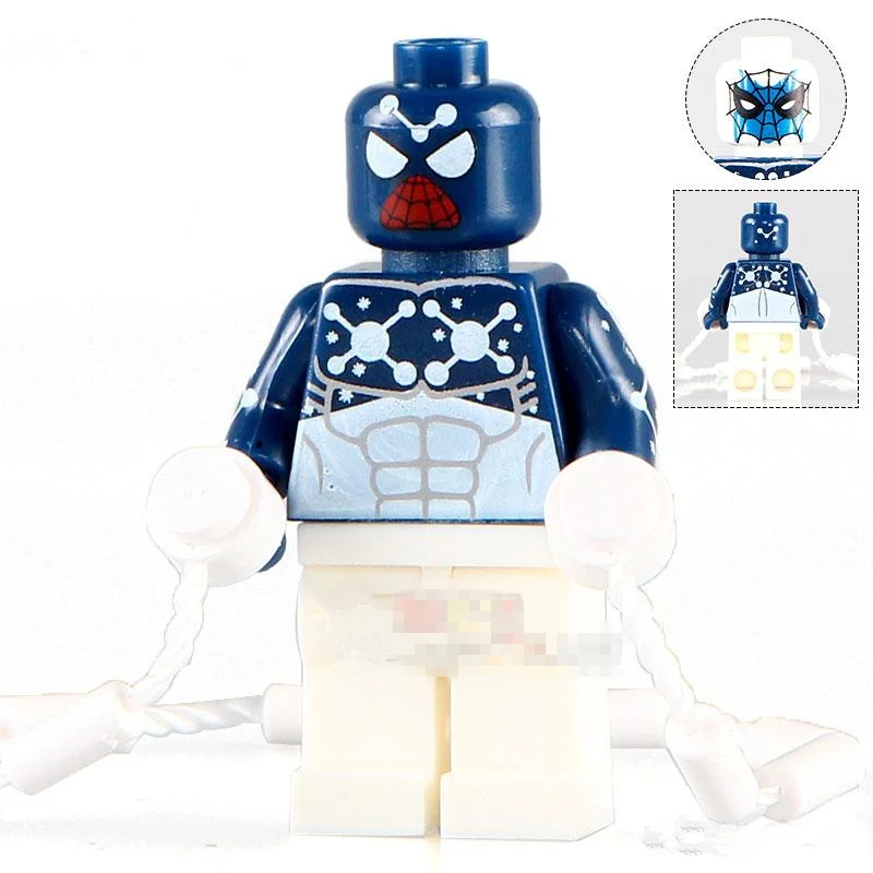 

Single Sale Captain Spiderman DC SUPER HEROES Model Minifig Assemble Model DIY Building Blocks Kids Toys