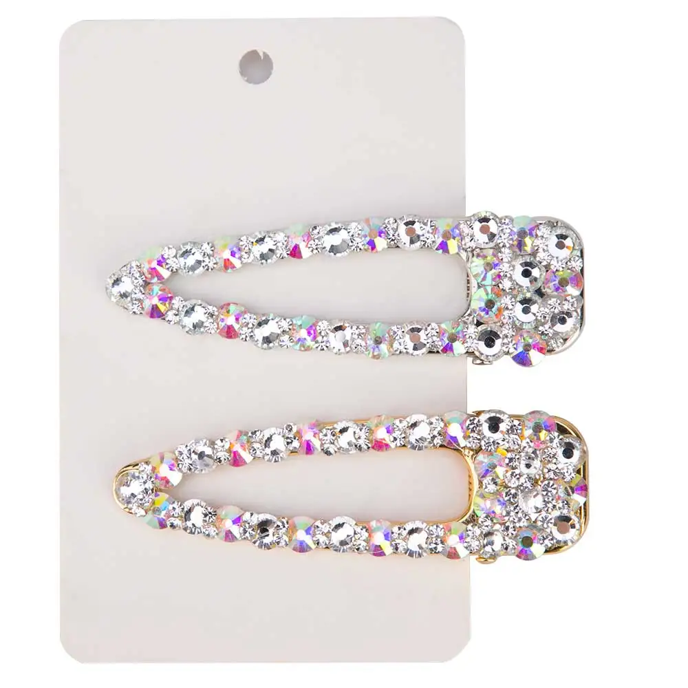 2pcs triangle 2 2 шт./компл. жемчужные стразы заколки для волос для Для женщин, геометрический узор, для девочек заколка-пряжка для волос прямоугольник заколка для волос, средства для укладки волос Мода - Цвет: 2pcs triangle 2