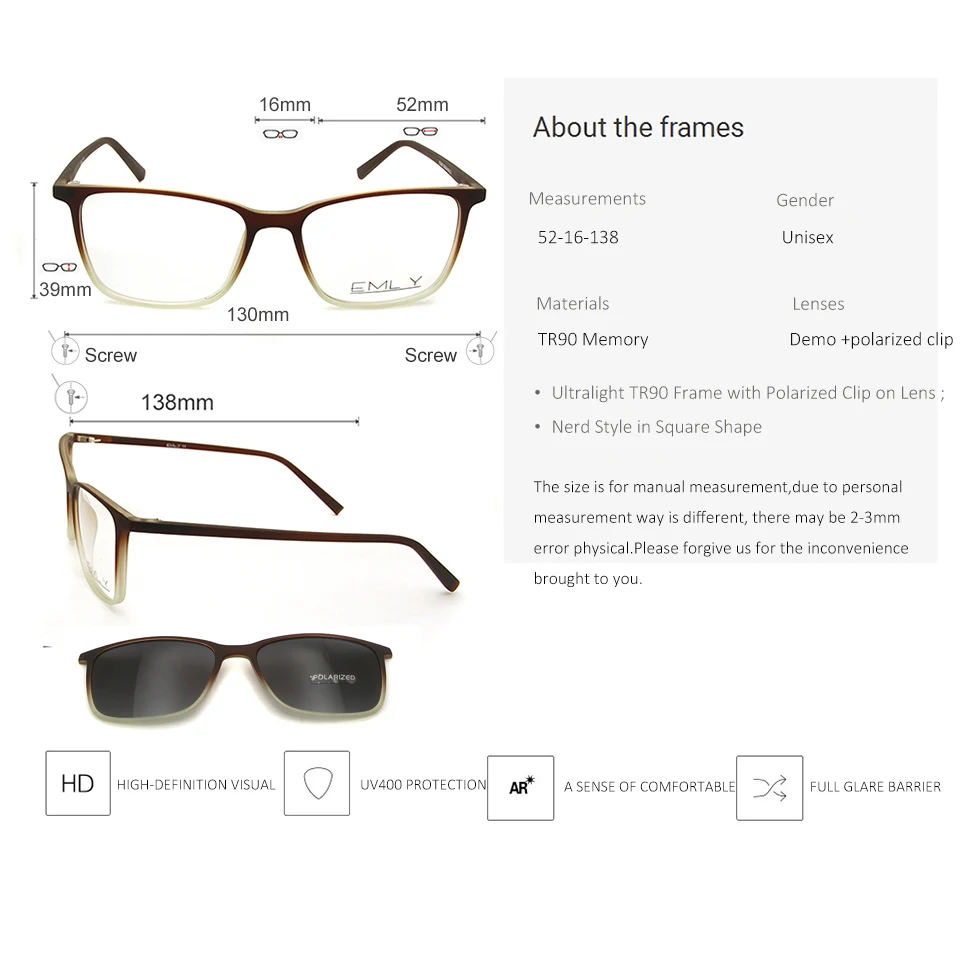 ESNBIE ультралегкие мужские очки TR90, оправа с магнитным зажимом, солнцезащитные очки для женщин, поляризационные дизайнерские очки, оправы для очков, очки для глаз