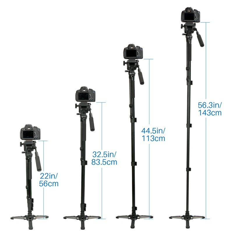 Ulanzi VCT-288 58in Штатив для фотосъемки монопод Монопод с жидкой панорамной головкой быстросъемная пластина для iPhone Canon Nikon DSLR камеры