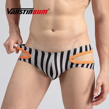 VANSTINBUM, боксеры, шорты, сексуальные мужские, с боковым вырезом, нижнее белье, модные, дышащие, u-образные, полосатые боксеры, трусы
