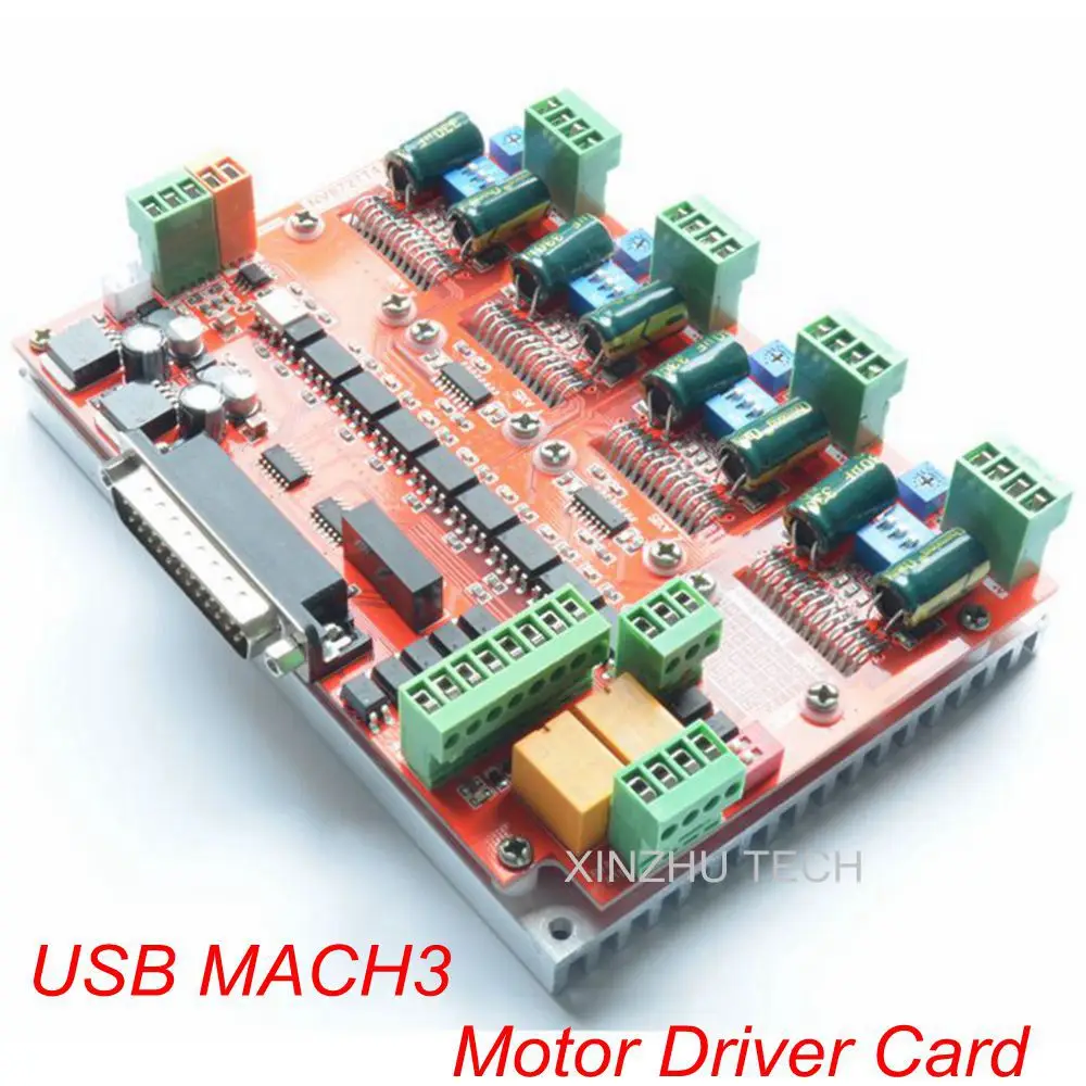 100K MACH3 CNC Router 4 Axis Stepper Motor Driver Card NV8727T4V4 With